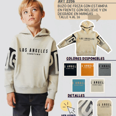 Buzo de frisa "Los Ángeles"