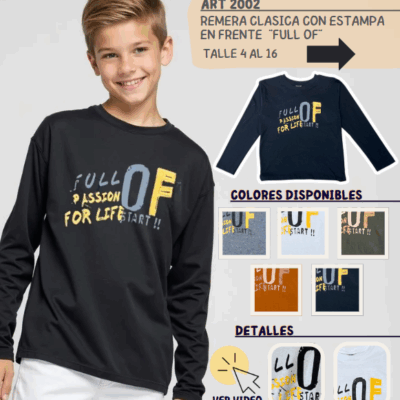 Remera manga larga "Full Off"