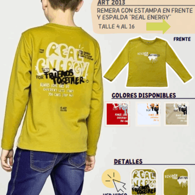 Remera manga larga "Real Energy"