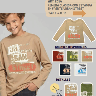 Remera manga larga "Urban Street"