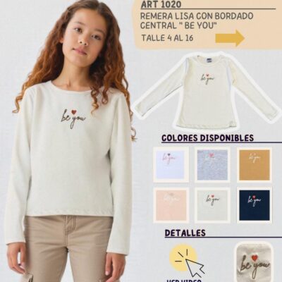 Remera manga larga "Bee You"