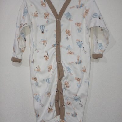 Enterito dormilón con botones y manga larga